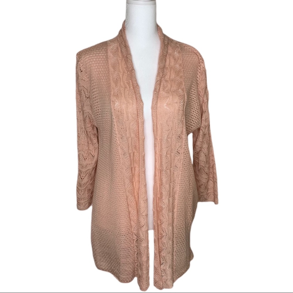 Cottage‎ Open Knit Light Weight Cardigan